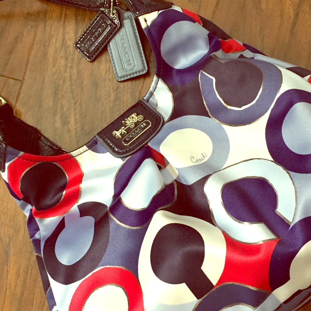 Satin Coach bag